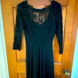 Francesca’s Lace Top Knee Length Dress